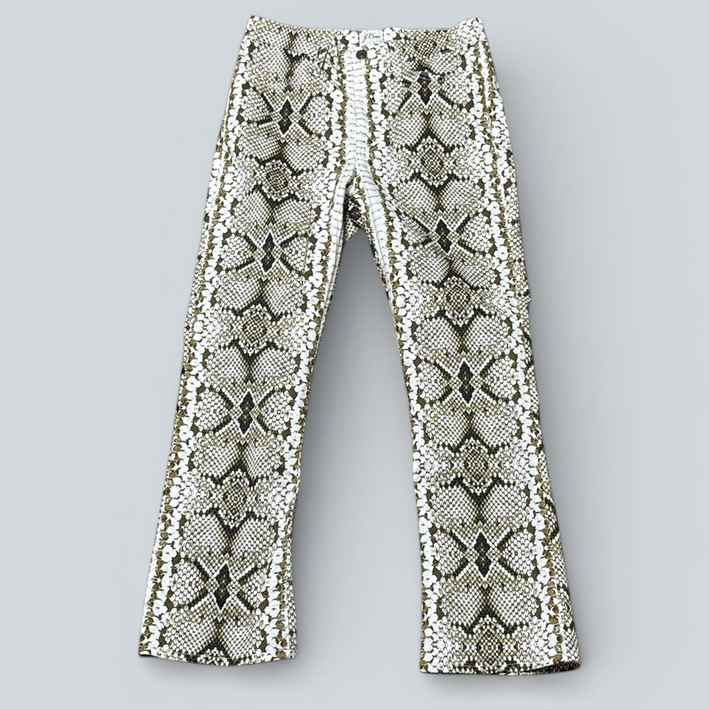 J. Crew Snakeskin Kickout Crop Pant